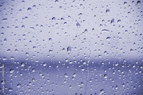 Wallpaper Mural Blue rain drops Torontodigital.ca