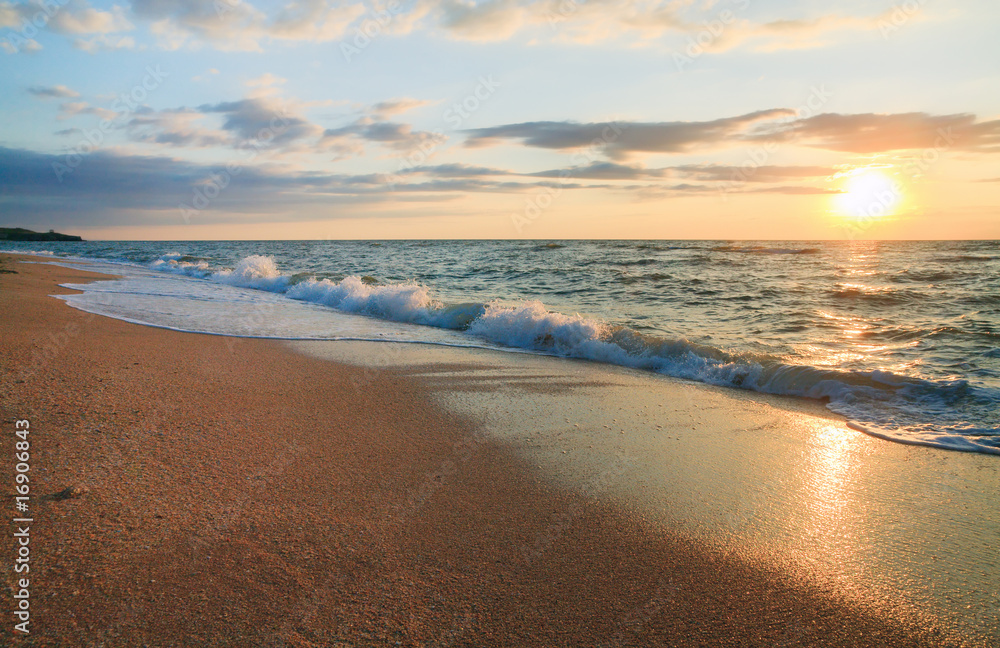 custom made wallpaper toronto digitalSea sunset surf wave