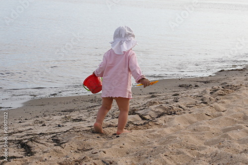 Kind am Strand