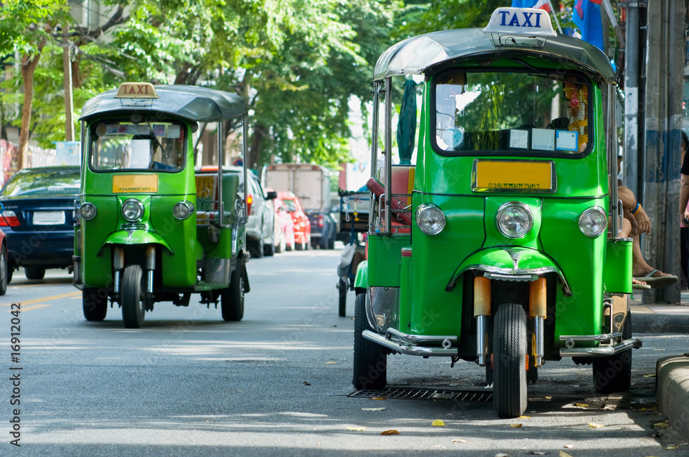 Fototapeta premium Taksówki tuk-tuk w Bangkoku