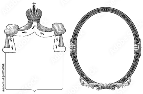 Royal frame vector