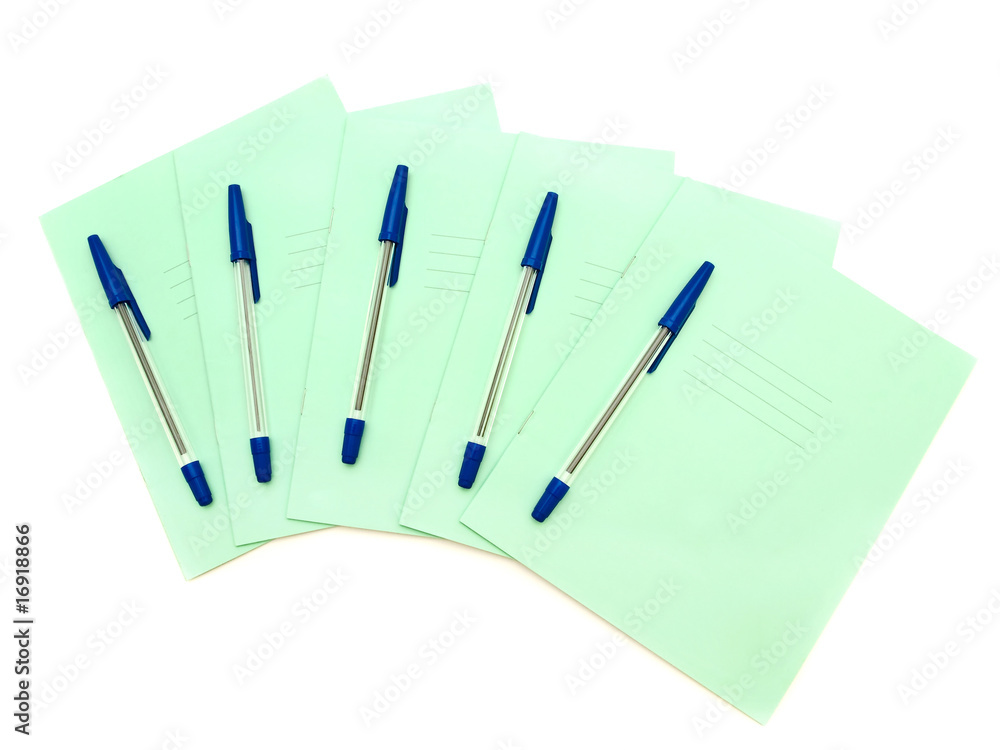 exercise books with ballpoints exercise books with ballpoints