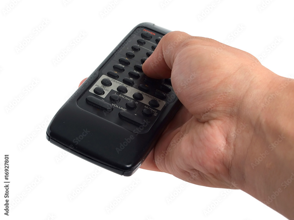 Using the remote control over white Using the remote control over white