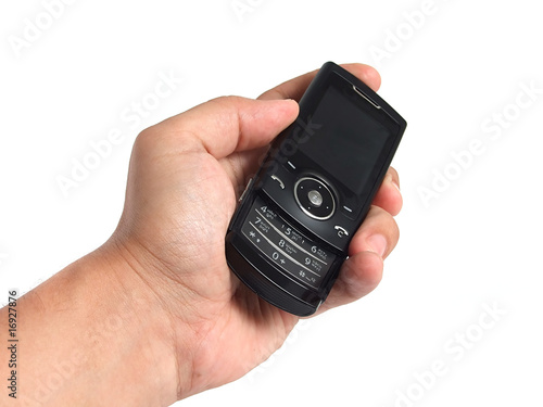 Wallpaper Mural Using the mobile phone over white Torontodigital.ca