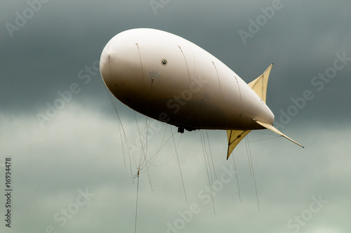 dirigible in the sky
