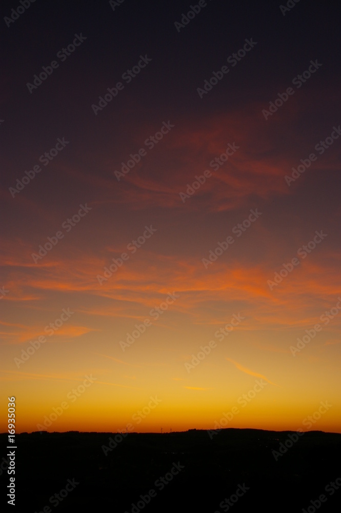 sonnenuntergang, abendhimmel, horizont, sky