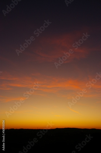 sonnenuntergang, abendhimmel, horizont, sky