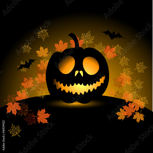 Halloween pumpkin illustration