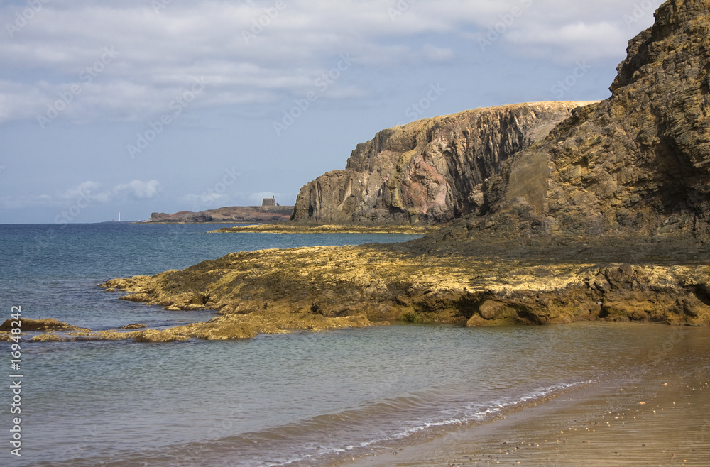Beautiful seascape in Lanzarote island, Spain