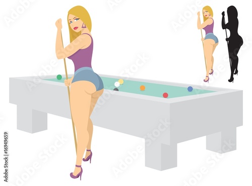 Billiard girl