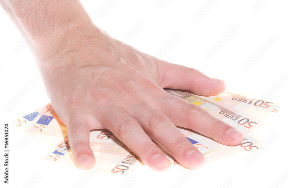 Hand and money Hand and money