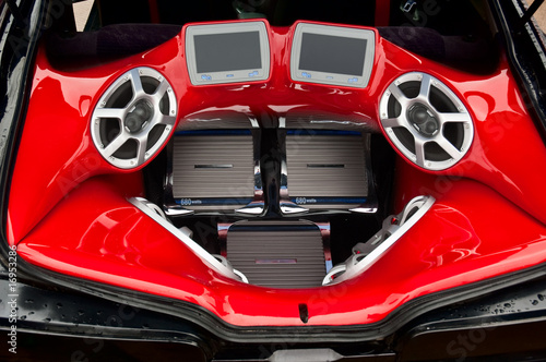 Audio system in the trunk