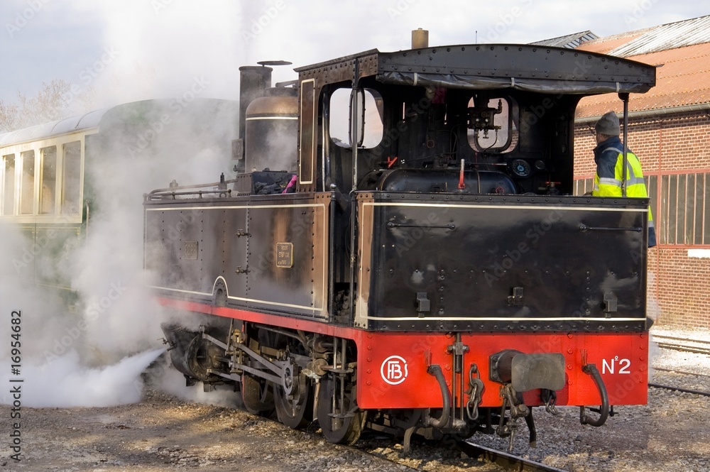 Obraz premium Petit train à vapeur de la Baie de Somme