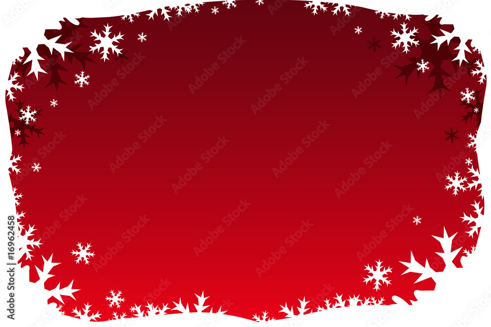 Red Holiday Border Background