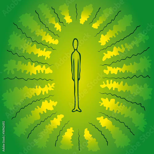 uomo verde