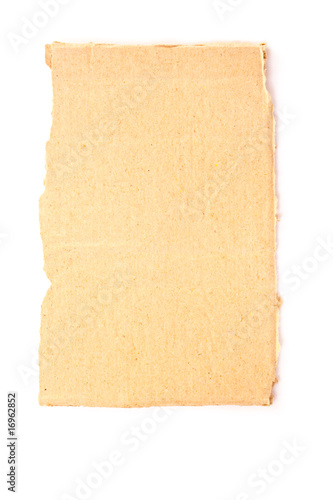 carton paper isolated on white background