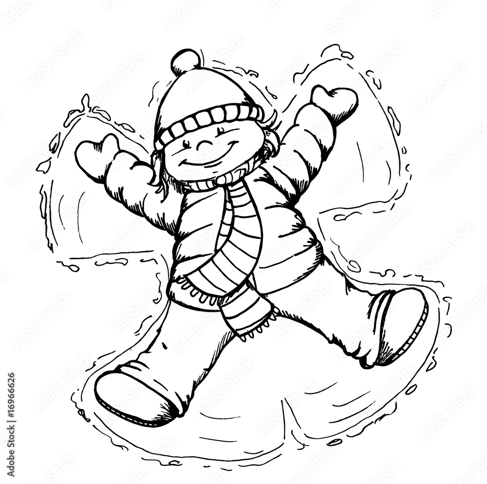 Fototapeta premium Kind, Mädchen, Weihnachten, Winter, Schnee