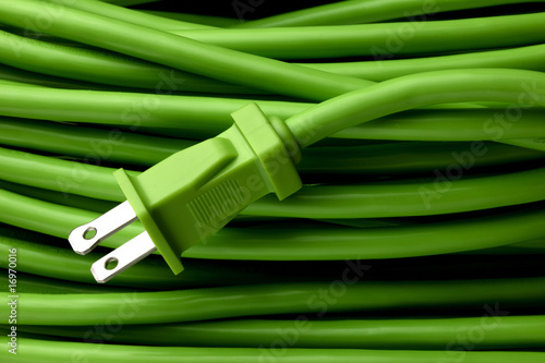 Green extension cord