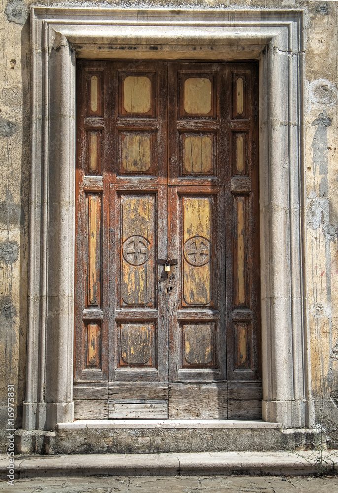 The portal of san Pietro Caveoso church. Matera. The portal of san Pietro Caveoso church. Matera.