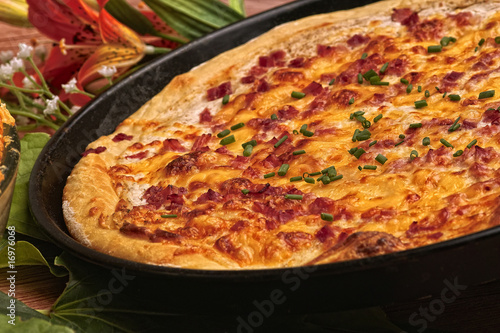 Tarte in einem Backblech