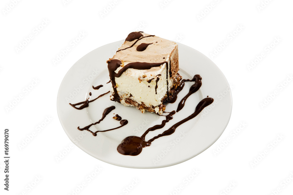 Fototapeta premium delicious white chocolate dessert