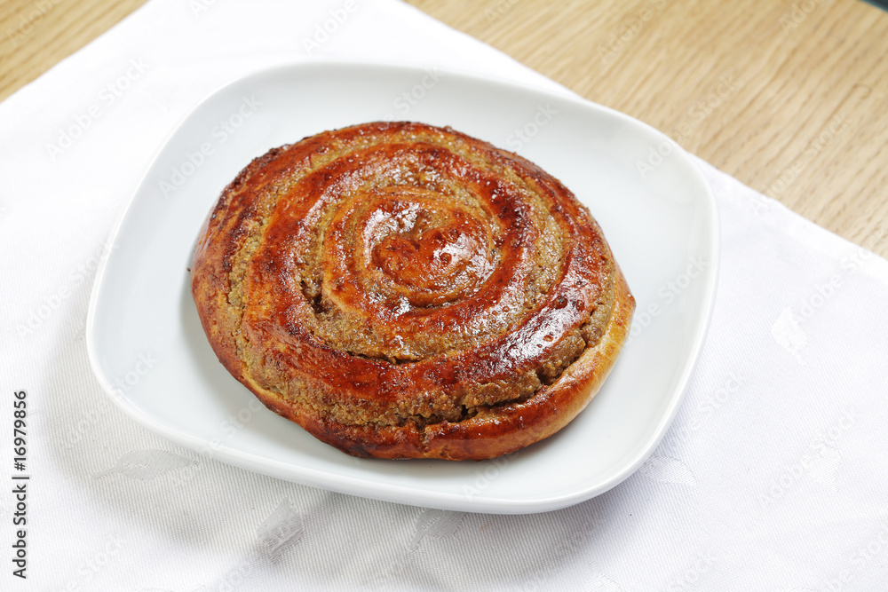 Fototapeta premium danish pastry on white plate
