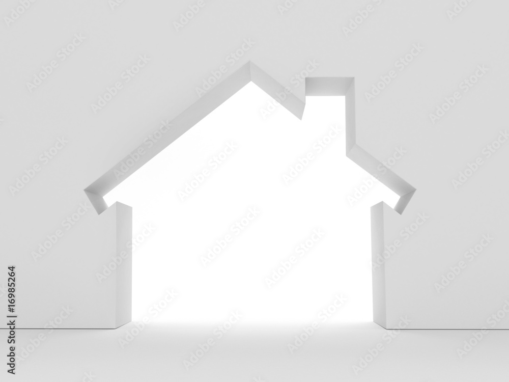 3d Render Of House Concept (Rent Metaphor) 3d Render Of House Concept (Rent Metaphor)