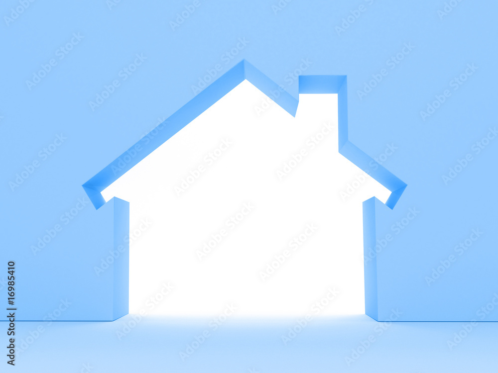 3d Render Of House Concept (Rent Metaphor) 3d Render Of House Concept (Rent Metaphor)