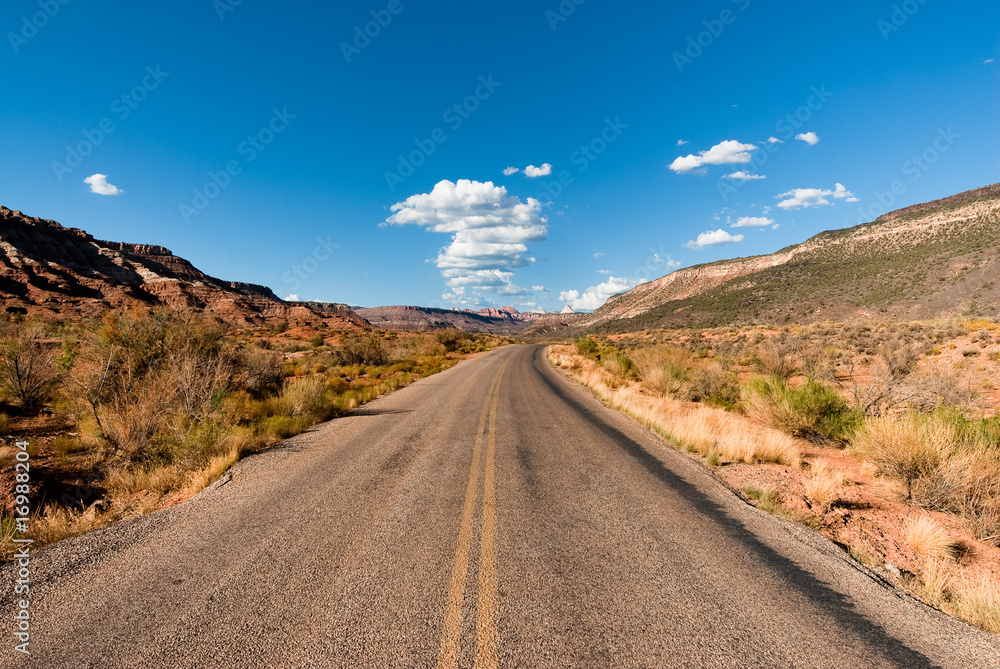 highway through desert