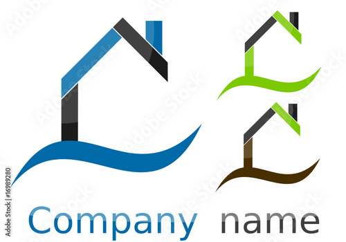 Real estate logo, house logo, construction vector logo