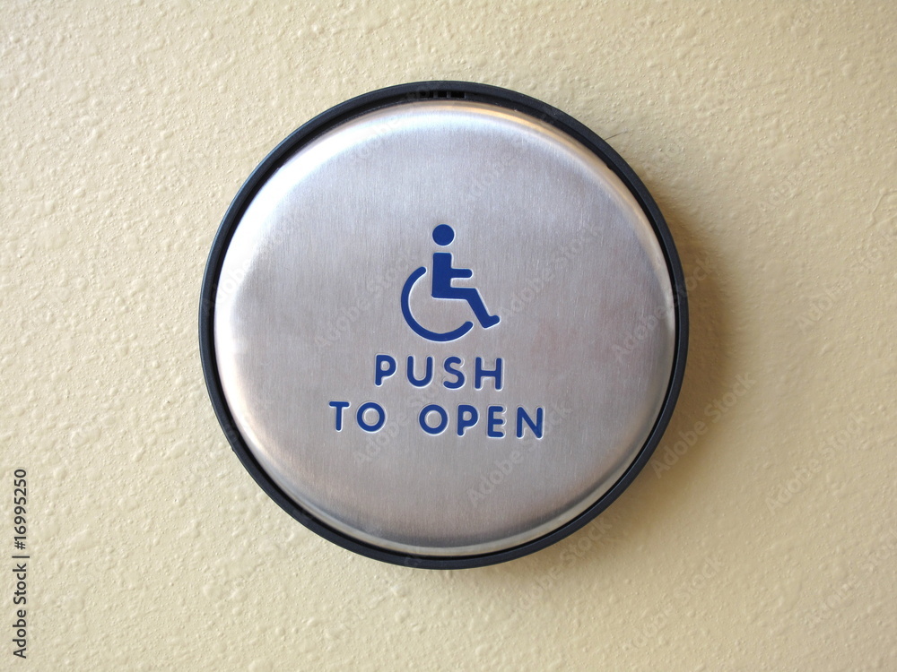 Fototapeta premium Push to open button