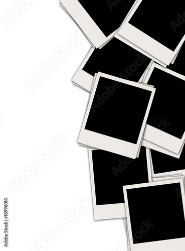 Fotografie Pile of Blank Polaroids