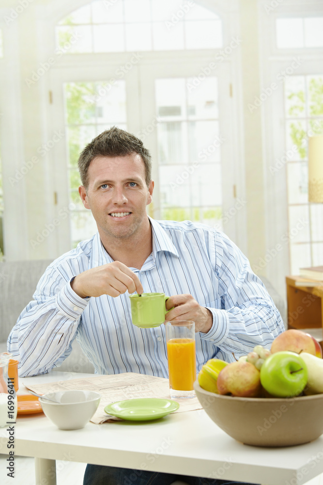 Man drinking coffee Man drinking coffee