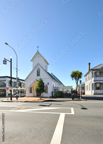 Church on the Parnell street in Auckland, New Zealand.