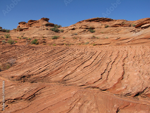 striations in the canyon. Arizona.