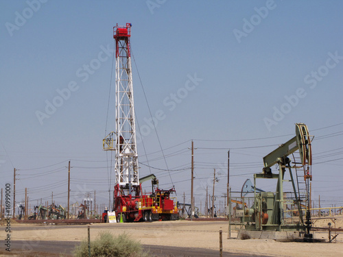 Oil pumps in California Oil industry equipment