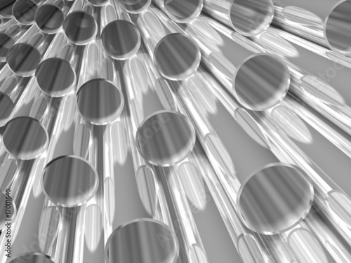 high technology background - chrome tubes