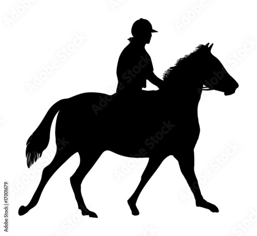 equestrian horse rider silhouette