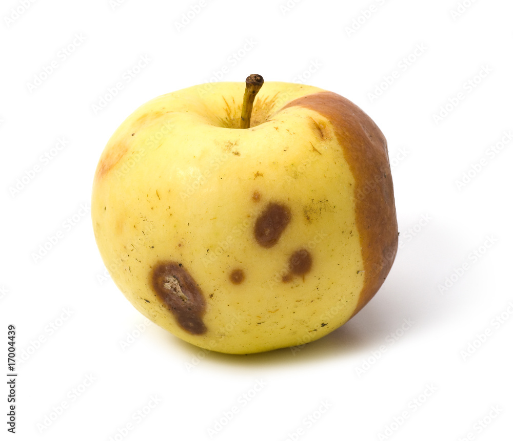Foto Bad rotten apple isolated