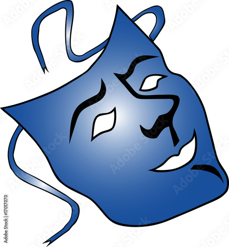 illustration einer karnevals maske