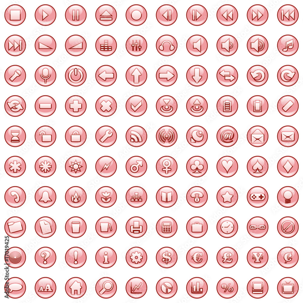 one hundred fully editable glossy vector web icons one hundred fully editable glossy vector web icons