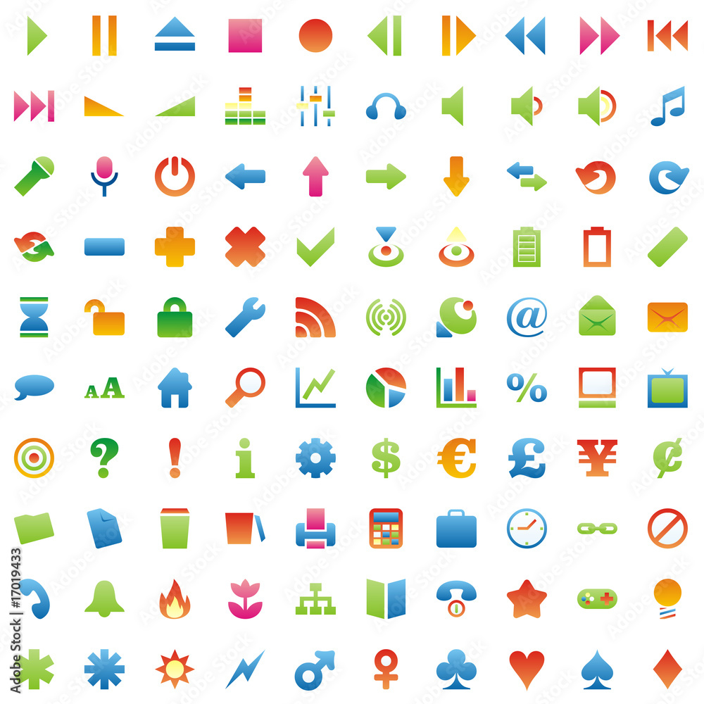 one hundred fully editable glossy vector web icons one hundred fully editable glossy vector web icons