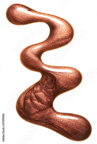 brown metallic nail enamel