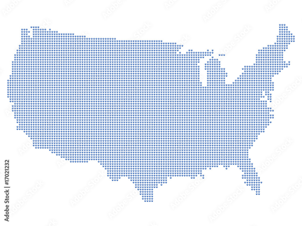 USA map dots