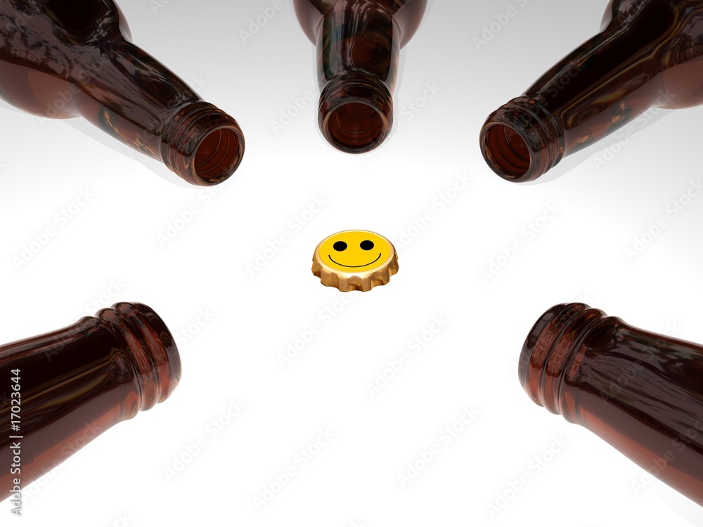 3D Beer Bottles 3D Beer Bottles