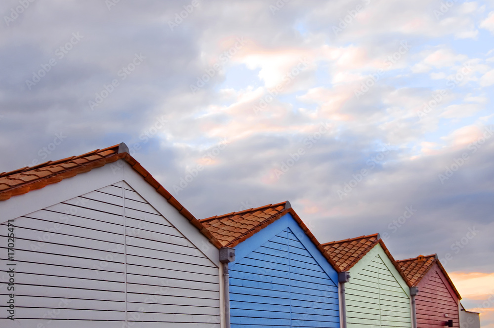 Obraz premium cabanes de plage