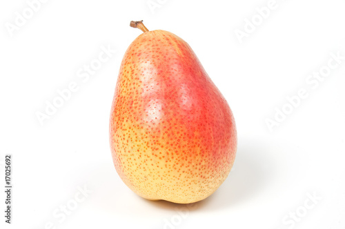 Ripe pear, isolated on white