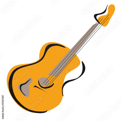 Guitar vector hand style