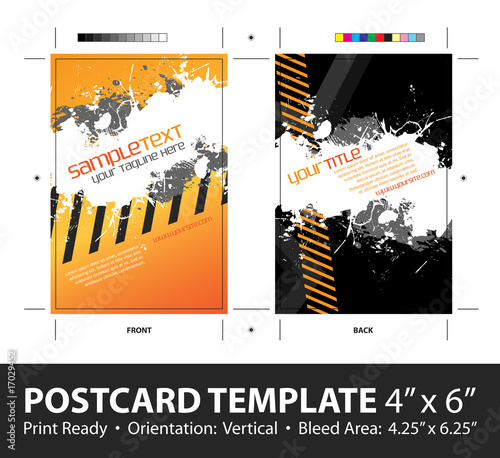 Grungy Postcard Template