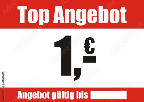 Top Angebot 1 Euro - Vektor